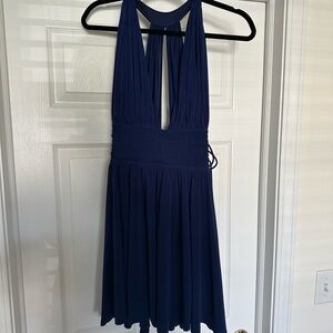 Express Navy Textured Dress